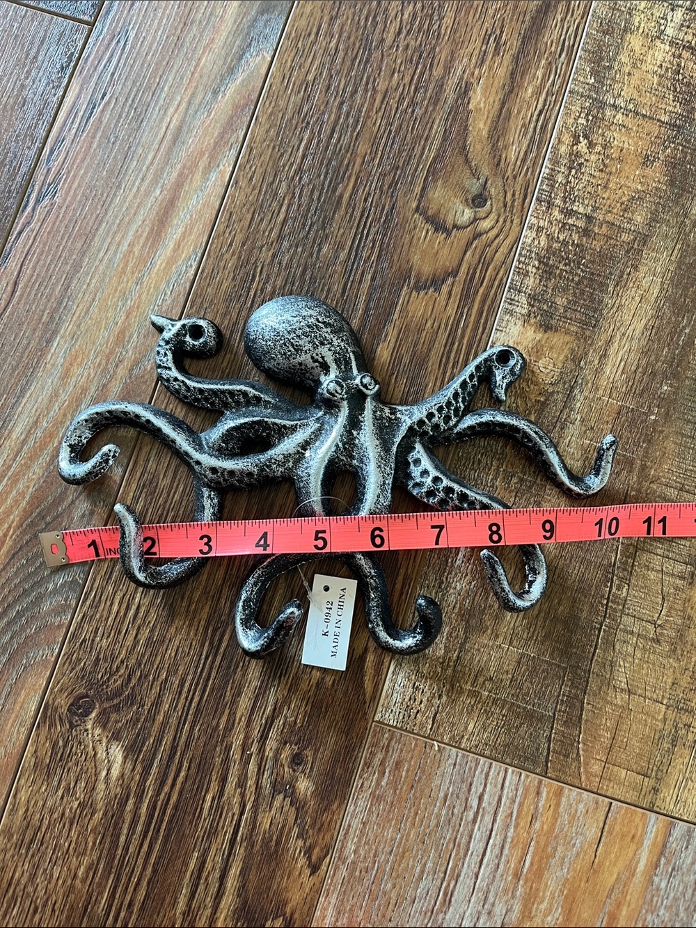 Metal Octopus Wall Hook - Picture 3 of 4